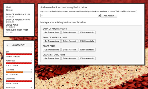 Here you can add and remove your accounts Here you can add and remove your accounts